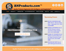 Tablet Screenshot of bnproducts.com